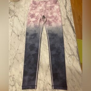 Athleta Girl High-Rise printed Chit Chat leggings M 8/10 NWOT
